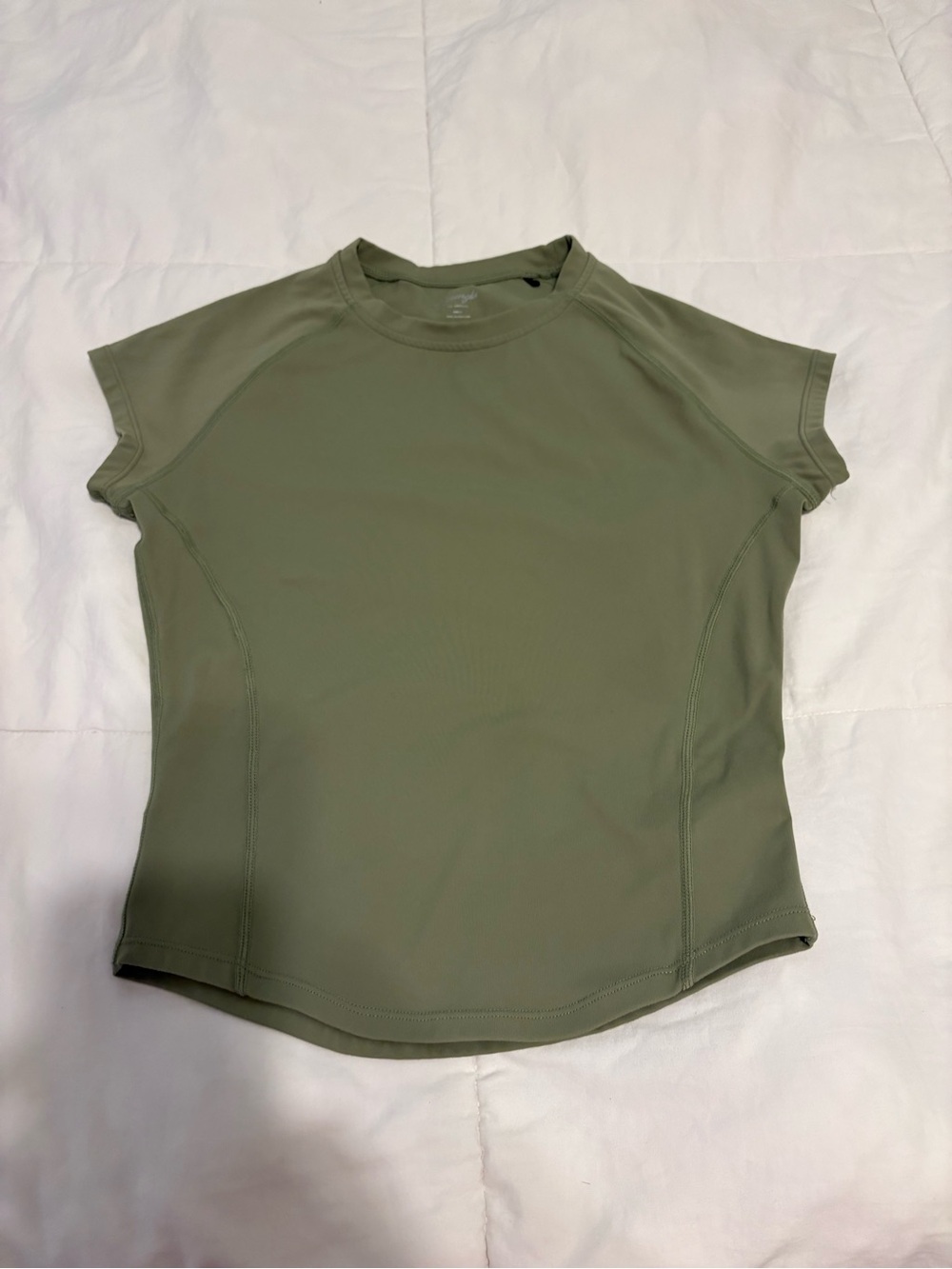 YoungLA Cropped Baby Tee Gym Top Mid Length Crop Size XS